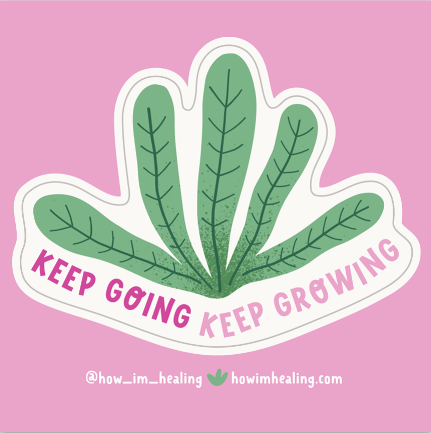 Keep Going Keep Growing Sticker