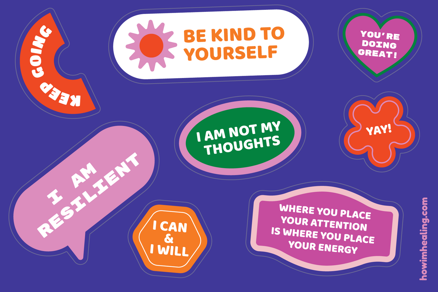Redirect Your Thoughts Sticker Sheets