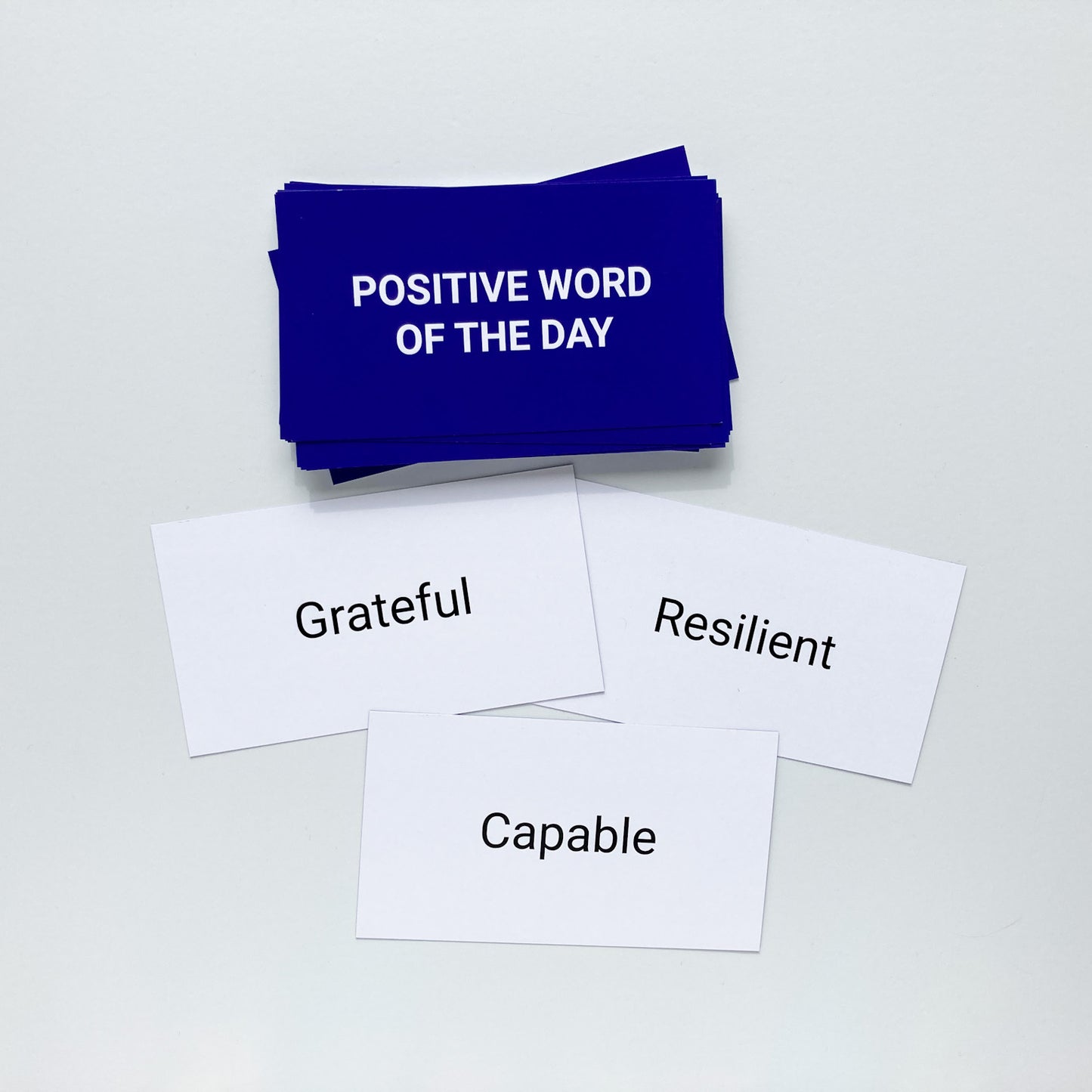 How I'm Healing Brain Retraining Practice Cards. Positive Word of the Day cards pictured